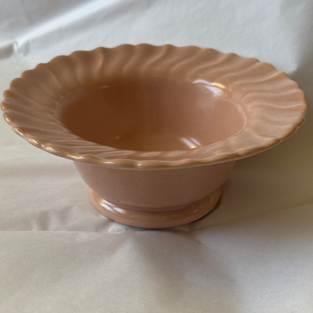Franciscan ware Coronado Gladding McBean pink Ceramic sherbet ice-cream bowl